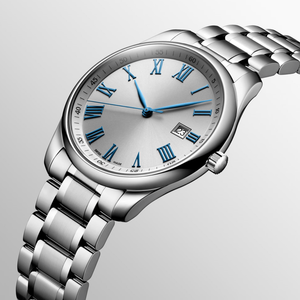 Montre mécanique automatique classique à chiffres romains avec bracelet en acier inoxydable pour homme Longinesing - Product Image 1