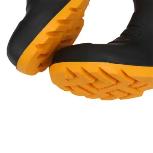 CE承認工業用作業ブーツ安全靴メンズシューズPVCレインブーツガムブーツ防水工場