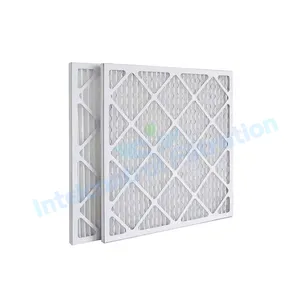 Filtro de aire de horno de CA plisado de papel Merv 8 11 13 14 15 para sistema de aire acondicionado HVAC