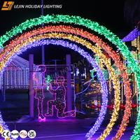Guirlande lumineuse LED RGB en caoutchouc blanc, étanche IP65, pour décoration de Noël en extérieur