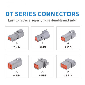 Kit connettore Deutsch DT, Kit connettori serie DT grigio da 104 pezzi, 1 Set(<span class=keywords><strong>2</strong></span>,3,4,6,8,12 Pin) spina connettore impermeabile DT con <span class=keywords><strong>35</strong></span> paia - Product Image 3