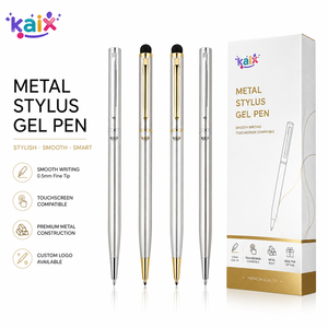 Bolígrafo de Gel Metálico KAIX con Punta Fina de 0.5mm, Compatible con Pantallas Táctiles, <span class=keywords><strong>para</strong></span> Escritura en Oficina - Product Image 1