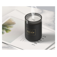 Mini humidificateur à brume fraîche USB innovant Diffuseur de bougies aromatiques à lumière LED pour voiture, huile parfumée domestique, aromathérapie plastique