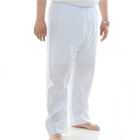 Pantalon Long islamique traditionnel, vêtement ethnique pour ramadan, Kaftan Jubah Jalabya, mode musulmane pour aïd, pantalon arabe blanc