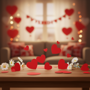 "<b>Valentines</b> Day <b>Kids</b> Love Heart Retro T-Shirt" - Product Image 3