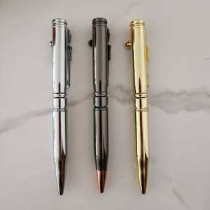 Bolígrafo <span class=keywords><strong>de</strong></span> acción <span class=keywords><strong>de</strong></span> perno <span class=keywords><strong>de</strong></span> latón macizo <span class=keywords><strong>de</strong></span> lujo, diseño <span class=keywords><strong>de</strong></span> Rifle <span class=keywords><strong>de</strong></span> alta resistencia con logotipo personalizado, barra <span class=keywords><strong>de</strong></span> Clip para Rifle en forma <span class=keywords><strong>de</strong></span> bala, barriles, Material <span class=keywords><strong>de</strong></span> Metal - Product Image 6