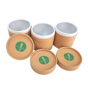 Custom Print Paper Tube Packaging Biodegradable Black Tube Box With Custom 1Oz 2Oz 2.5Oz