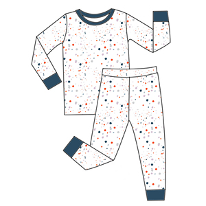 Pijamas para Bebês e Crianças RTS Conjunto de 2 Peças 0-8T Padrão Casual em Bambu Confortável para Meninos e Meninas - Product Image 3