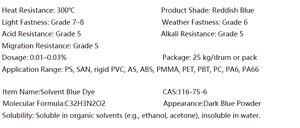 Pigment Solvant Bleu Transparent Haute Température 2B, Colorant Bleu Solvant 104 de Qualité Filature, Colorant Bleu Solvant - Product Image 3