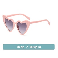 Lunettes de soleil UV400 en forme de cœur pour enfants, vente en gros, tendance, tendance, Offre Spéciale