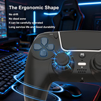 Control Inalámbrico con Doble Vibración y Sensor Giroscópico de Seis Ejes, Control de Movimiento para PS5 y PC