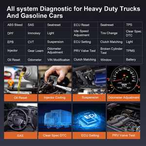 Humzor NP916 OBD2 Scanner Auto Diagnose Gereedschap 12v 24v Diagnoseapparaat voor Auto's en Trucks - Product Image 3