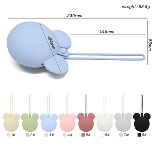 Estuche de Silicona de Grado Alimenticio para Guardar <span class=keywords><strong>Chupetes</strong></span>, con Forma de <span class=keywords><strong>Mickey</strong></span>, Portátil, con Cordón, Libre de BPA - Product Image 2
