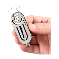 Mini couteau de poche pliant portable de haute qualité avec lame en acier inoxydable 3Cr13 et poignée en titane pour une utilisation en extérieur