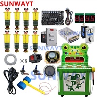 Les enfants jouent au marteau frappant la machine de jeu grenouille Mini Hit Rat à pièces Arcade Whack a Mole Jeux Machine Kit