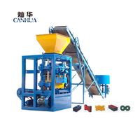 Machine à fabriquer des briques Qt4-24 avec moules à briques, machine à fabriquer des blocs creux à prix abordable en Afrique du Sud