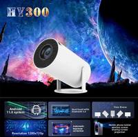 Mini projecteur intelligent Android 11 HY300, 720P sans fil portable, courte portée, pour la maison et l'extérieur, écran 200 pouces