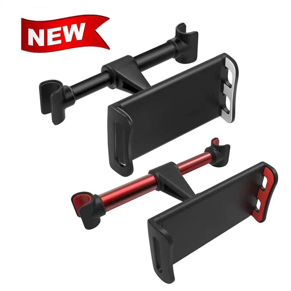 자동차 Headrest 마운트 차량 좌석 스탠드 브래킷 홀더 라켓 360 회전 조절 태블릿 홀더 iPad 프로 11 Iphone 11