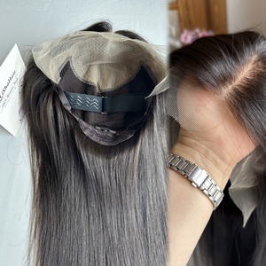 Parrucca in <span class=keywords><strong>Capelli</strong></span> Europei <span class=keywords><strong>Naturali</strong></span> con Top in Pizzo HD e Nodi Decolorati, Nuovo Design 2026 per Donne Bianche - Product Image 5