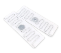 Etiqueta RFID UHF Lavable a Alta Temperatura para Ropa, 860-960MHz, Largo Alcance, 70*15mm, 9 Etiquetas Flexibles, Muestra Gratuita