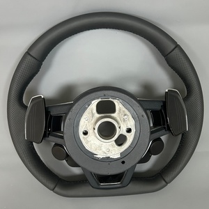 Volante Deportivo de Cuero S Line Mejorado para <span class=keywords><strong>Audi</strong></span> A6 C7 A3 A4 B8 A5 8V 8P A7 S3 S5 B9 <span class=keywords><strong>R8</strong></span> B9 RS3 Q5 RS RS5 - Product Image 6