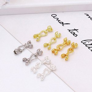 18K Gold Plated Copper Pepper Shape Bead Clasp <b>Small</b> Jewelry Buckle DIY Bracelet <b>Necklace</b> Connector - Product Image 1