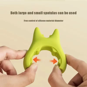 1 pièce Support portable en silicone pour spatule avec pince universelle anti-débordement pour couvercle de casserole et anti-brûlure, ustensile de cuisine - Product Image 3