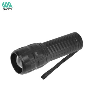 Yueli Black <b>Tube</b> Flashlight <b>LED</b> 4 Modes Adjustable Waterproof IPX4 Bicycle Light - Product Image 1
