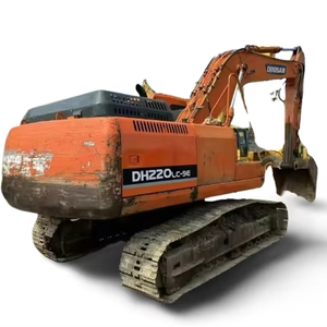 Excavadora de orugas hidráulica diésel de 21 toneladas DOOSAN usada a precio barato, venta de motor y bomba en excelentes condiciones de funcionamiento - Product Image 1