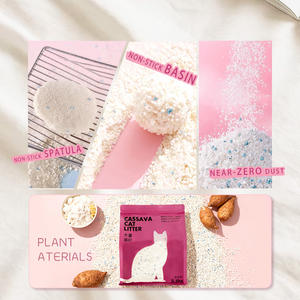 Litière pour chat en tapioca à forte agglomération, sans odeur, sans poussière, biodégradable, écologique, non collante, pour chatons - Product Image 3