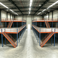 HONGXIN Étagère de mezzanine robuste en acier laminé à froid, personnalisable, sans boulons, avec revêtement en poudre, réglable et résistante à la corrosion