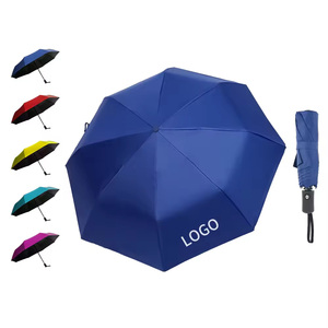 Parapluie de luxe pliable en 3 sections, imperméable UPF50+, avec logo personnalisé, idéal pour les cadeaux d'affaires - Product Image 1