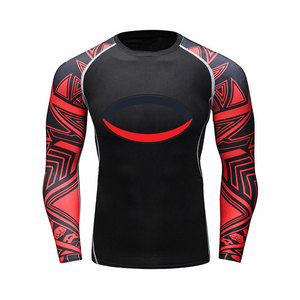 Men's Rash Guard-Polyester/Nylon <b>Long</b> <b>Sleeve</b> Sportswear with Customized Color & Logo - Product Image 1