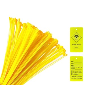 สายรัดเคเบิลสีเหลือง, 4*200, สายรัดเคเบิลสำหรับปิดผนึกทางการแพทย์, ป้าย, สายรัดเคเบิลสำหรับปิดผนึกถุงขยะทางการแพทย์, มีจำหน่ายสำหรับขายส่ง - Product Image 4