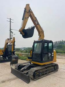 Mini-excavatrice 8 tonnes d'occasion CAT 308 CAT 308E Caterpillar 308E, modèle 308C d'occasion, sur chenilles, d'origine, certifiée CE, avec brise-roche - Product Image 4