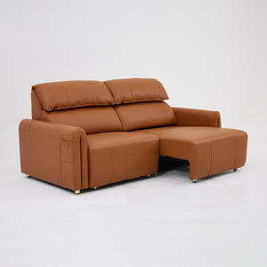 Divano moderno e <span class=keywords><strong>minimalista</strong></span> in pelle con schienale alto divano componibile a due posti letto elettrico allungabile per coppia a doppio uso per <span class=keywords><strong>soggiorno</strong></span> - Product Image 2