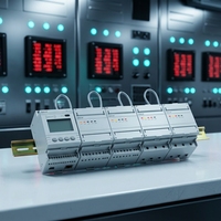 Compteur d'énergie triphasé à six circuits ADF400L-6H avec transformateur de courant externe, données en temps réel RS485 pour la gestion de l'énergie des usines et des bâtiments