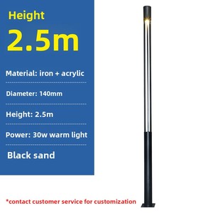 Đèn đường LED nhôm ngoài trời OEM ODM, cột đèn sân vườn 3m, chống nước IP65, nguồn điện AC, dùng cho sân vườn, biệt thự, cảnh quan - Product Image 5