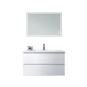 Household contemporary bathroom LED mirror wall mounted classical cabinets bathroom vanity apartment funiture