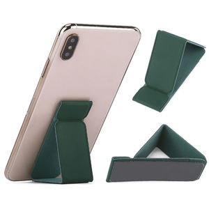 Soporte Magnético Plegable para Teléfono, Mini Soporte con Adhesivo Trasero de Cuero PU, 17 Colores, Agarre Anticaídas para Todos los Teléfonos Inteligentes - Product Image 1