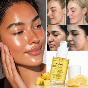Private <b>Label</b> Lemon Extract Glutathione Formula Brightens Dull Skin Evens Complexion Niacinamide Glow Boosting Facial Serum - Product Image 6