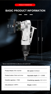 45 độ chamfer công cụ chèn 90 với máy cắt tỉa không khí deburring đầu tay pneumat DEBUR - Product Image 5