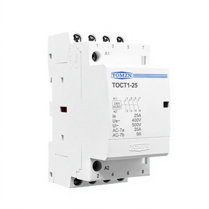 TOMZN Contacteur AC/DC 25A 2 Phases 4NC 4NO 2NO2NC 24V 110V 220V 50Hz pour Rail DIN, Commutateur de Transfert Modulaire - Product Image 2