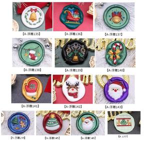 Série <span class=keywords><strong>de</strong></span> noël Relief timbre tête feu laque renne bonhomme <span class=keywords><strong>de</strong></span> neige carte <span class=keywords><strong>de</strong></span> voeux enveloppe étanchéité décoratif emballage cadeau pour - Product Image 6