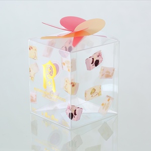 Hộp Nhựa PET/PP Tái Chế Sang Trọng Cho <span class=keywords><strong>Macaron</strong></span> Hộp Đóng Gói Bằng Nhựa Trong Suốt Gấp Gọn Hộp Nhựa Macaroon Trong Suốt - Product Image 4