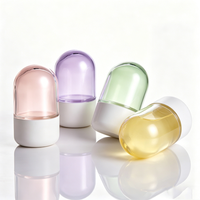 Nieuwe CR-gecertificeerde voedselveilige 3oz 26dram koepelvormige pot kinderveilige ronde opbergcontainer 100ml glazen fles voor gedroogde bloemen en kruiden