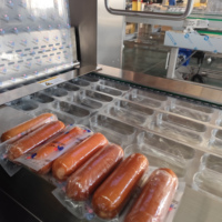 Fromage Tofu Pâte Machines d'emballage automatiques par thermoformage plastique Machine d'emballage sous vide thermoforme saucisse de palmier dattier