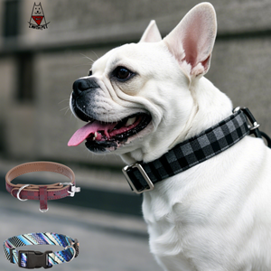 Pu Lederen Hondenhalsband Elegant En Duurzaam Aanpasbare Kleuren Maten Voor Kleine Tot <span class=keywords><strong>Extra</strong></span> Grote Huisdieren Met Elegante Bontdecoratie - Product Image 1