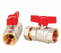 Vanne à boisseau sphérique manuelle OMANS D1012, en laiton, connexion BSP, taille de port 1/2"-1", personnalisable OEM, garantie 5 ans