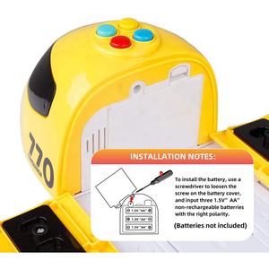 Jeu de rangement d'ordinateur portable, en forme d'avion, de dessins animés, bricolage, voitures, pelle, <span class=keywords><strong>grue</strong></span>, Mini avion électronique, avec camions lumineux et son - Product Image 6